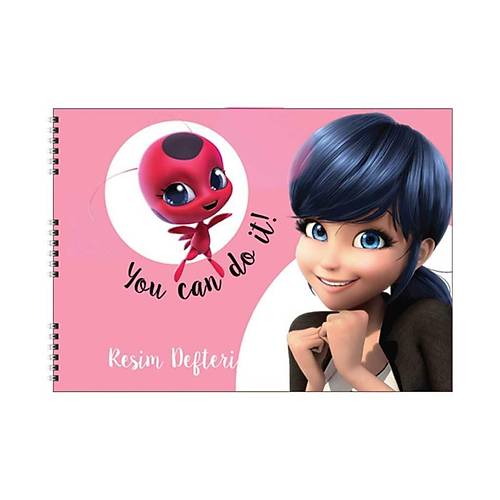 Keskin Color Resim Defteri Spiralli 15 YP 25x35 Lady Bug 300215-84 (24 l paket)