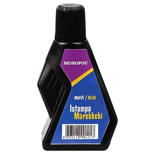 Monopol Istampa M�rekkebi 30 ML Mavi (12 adet)