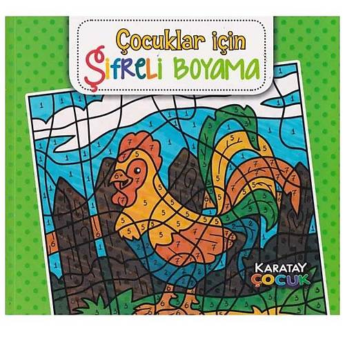 4E Boyama Kitab� �ocuklar ��in �ifreli Mandala Karatay