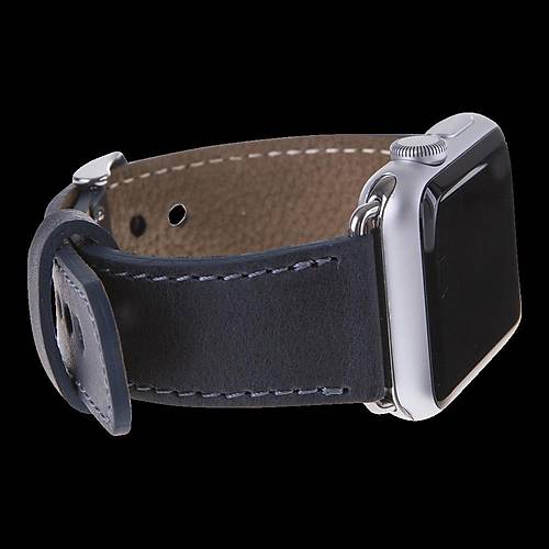 Bouletta Apple Watch Uyumlu Deri Kordon 38-40-41mm Mavi