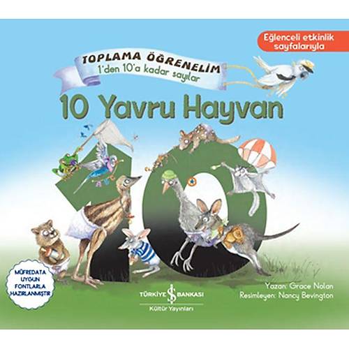 10 Yavru Hayvan - Toplama renelim 1'den 10'a Saylar