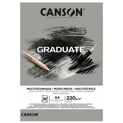 Canson �izim Blo�u Graduate M�x Med�a Gri 30 Syf A4 220 GR
