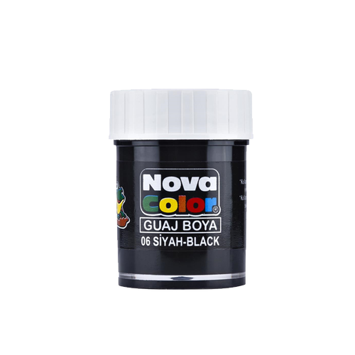 Nova Color Guaj Boya ie 12 L Siyah NC-108-12 L PAKET-12-LI-PKT