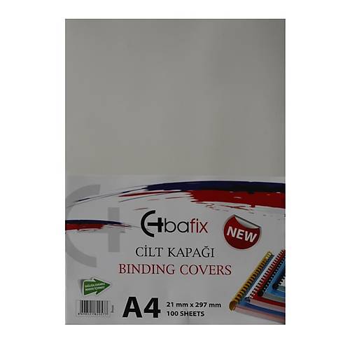 Bafix Cilt Kapa�� Plastik Opak A4 160 MIC Beyaz (100 l�)