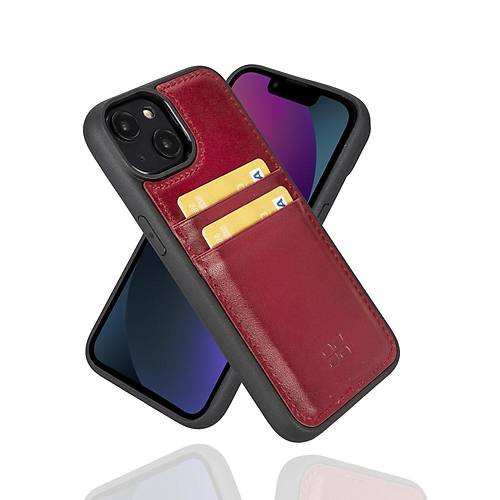 Bouletta Apple iPhone 14 Uyumlu Deri Arka Kapak FXCP V4EF
