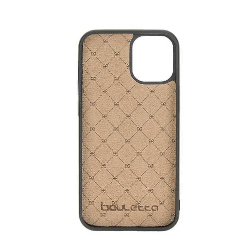 Bouletta Apple iPhone 12 mini Uyumlu Deri Arka Kapak FXCP RST1