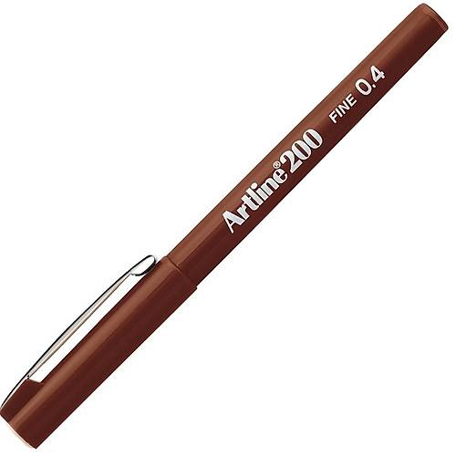 Artline Fineliner 0.4 MM Kahverengi (12 li)