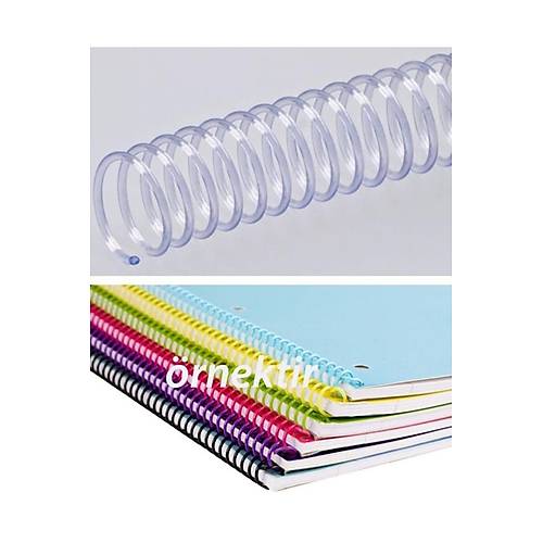 Kayreb Spiral Plastik Helezon (100 L�) 10 MM �effaf