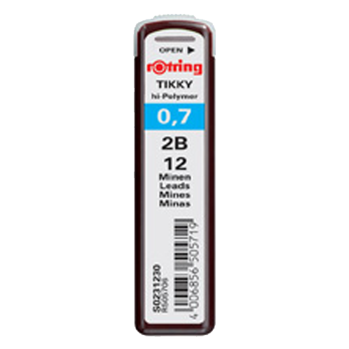 Rotring Min Hi-Polymer 2B 0.7 MM (10 adet)