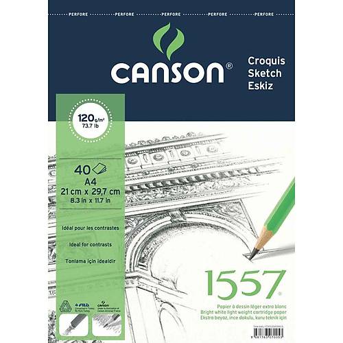 Canson Teknik Resim Defteri Blok �stten Spiralli 40 YP A4 120 GR FCNS12040A4US