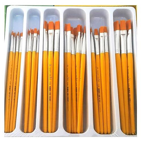 Fanart D�z F�r�a Renkli Saplar Sentetik K�ll� Akrilik-Ya�l� Boya 144 L� 536