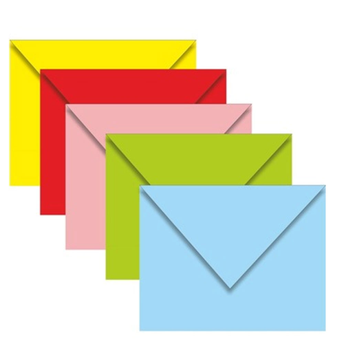 Do�an Kartvizit Renkli Zarf-80 Gr 5 Renk 7x9 80 gr (1000 li)