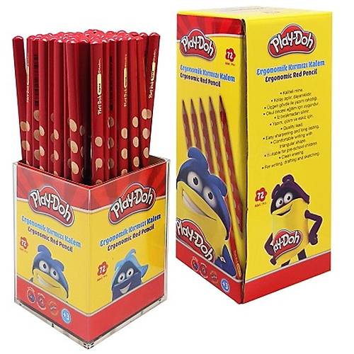 Play-Doh K�rm�z� Kalem Oluklu (72 Li) PLAY-KK015