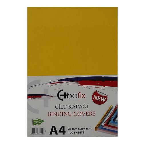 Bafix Cilt Kapa�� Plastik Opak A4 160 MIC Sar�  (100 l�)
