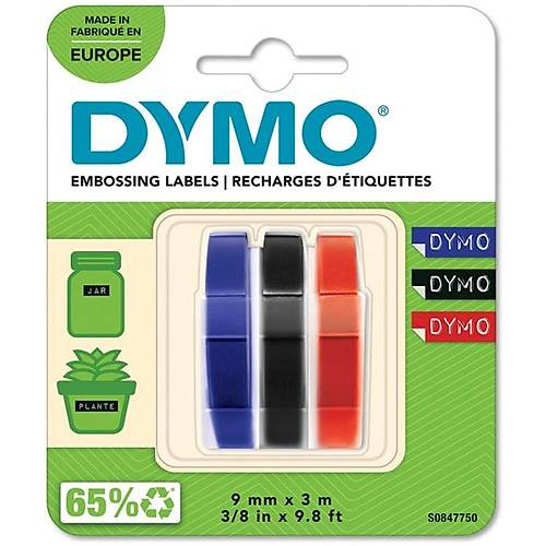 Dymo Kabartma �erit 9mmx3mt 3 L� Bls K/S/M S0847750