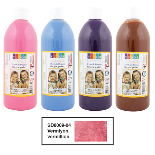 S�dor Parmak Boyas� 500 ML Vermiyon SD8009-04