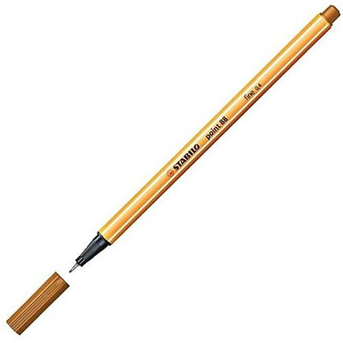 Stabilo Ke�e U�lu �nce Kalem( 10 adet)  88 Point 0.4 MM Haki 88/8