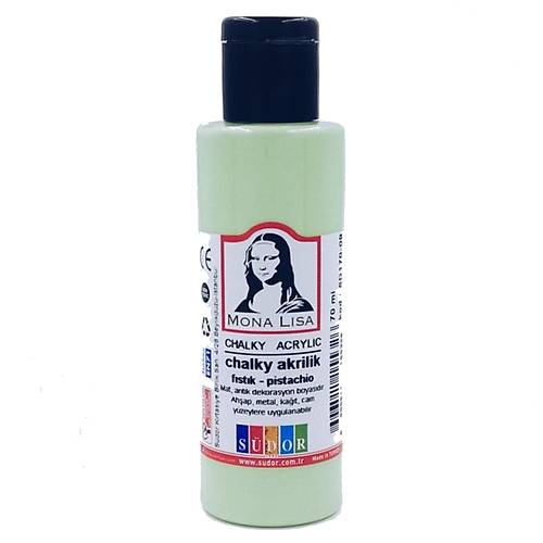 Monalisa Akrilik Boya Chalky 70 ML F�st�k Ye�il SD170-09  (12 adet)