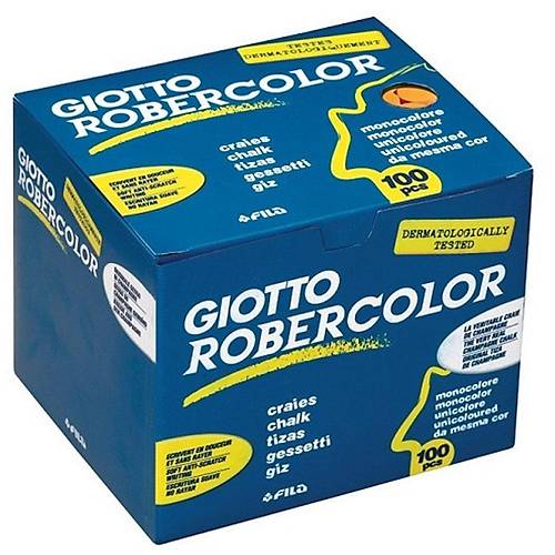 Robercolor Tebe�ir Yuvarlak Tozsuz 100 L� Sar� 539601-1-LI-PKT