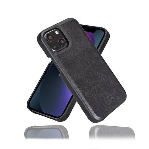 Bouletta Apple iPhone 13 Mini Uyumlu Deri Arka Kapak F360 RST1