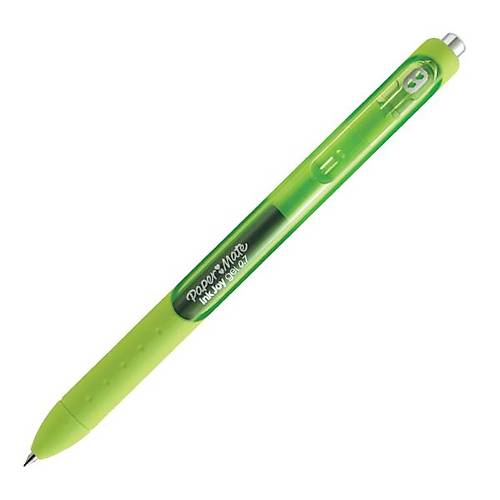 Paper Mate Inkjoy Gel stten Basmal Jel Kalem Gl Yeili (12 li)
