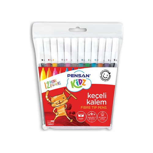 Pensan Ke�eli Boya Kalemi Kidz 12 Renk 99060