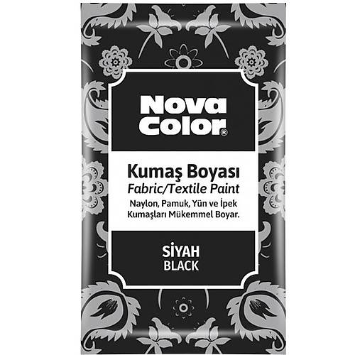 Nova Color Kuma� Boyas� Toz 12 Gr Siyah (12 adet) Nc-904