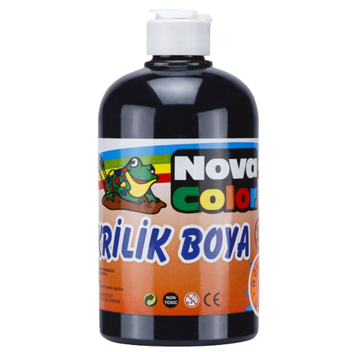 Nova Color Akrilik Boya 500 GR Siyah NC-386