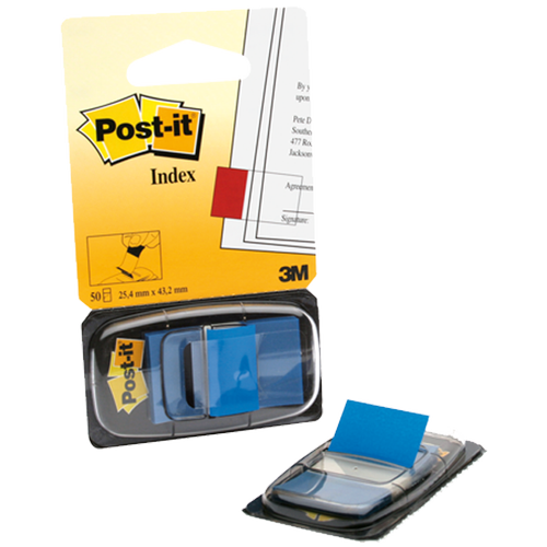 Post-it �ndeks (50 L�) (1 paket 12adet) Mavi 680-2