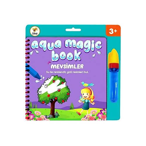 Lino Sihirli Boyama Kitab� Aqua Magic Book Mevsimler TFL-1005