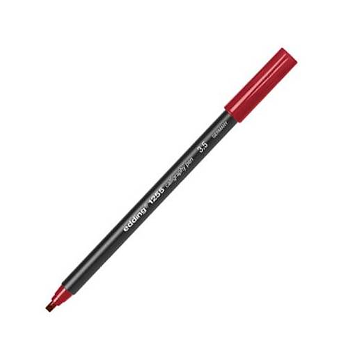 Edding Kaligrafi Kalemi Kesik Ulu 3.5 MM Bordo 1255--10 lu 