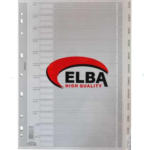 Bafix Seperat�r Aylar Karton A4