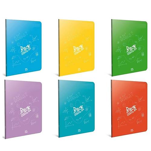 Gpta Back Tel Diki Plastik Kapak Defter A4 100 YP Kareli 4988 (12 li)