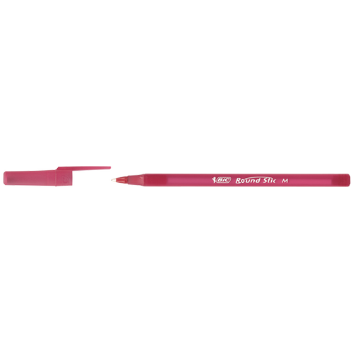Bic T�kenmez Kalem Round Stick 1.0 MM K�rm�z� 921332 ( 60 ADET )