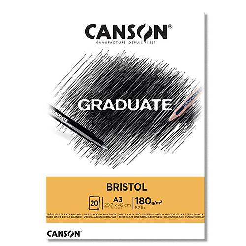 Canson �izim Blo�u Graduate Cangrad Bristol 20 Syf A3 180 GR
