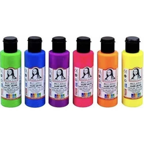 Monalisa Multi Akrilik 70 ML Fosforlu Sar� (12 Li Paket)