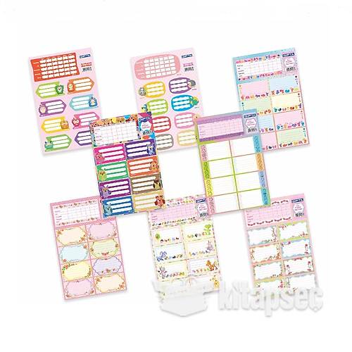 G�pta Okul Etiketi G�rls Ders Programl� 16x24 3 YP