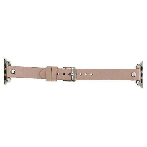 Apple Watch Uyumlu Deri Kordon 38-40-41mm ST NU1 Pembe