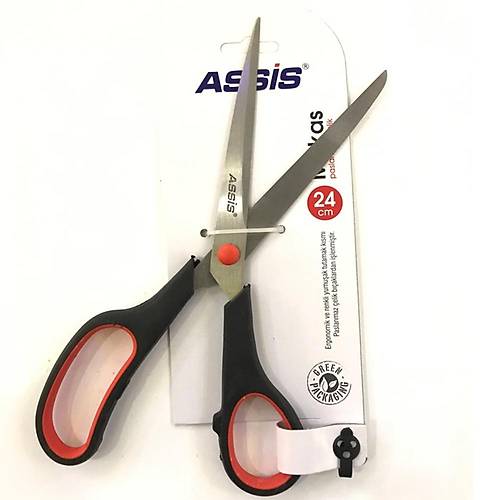 Cassa B�ro Makas� Inoxy 24 Cm Siyah K�rm�z�