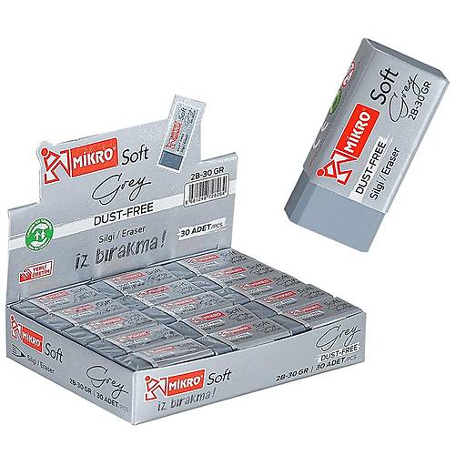 Mikro Silgi Gri 2B-30GR