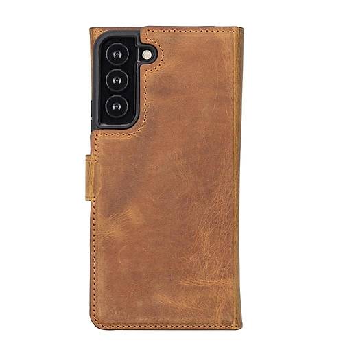 Samsung Galaxy S22 Plus Uyumlu Deri Czdanl Klf Santa G19