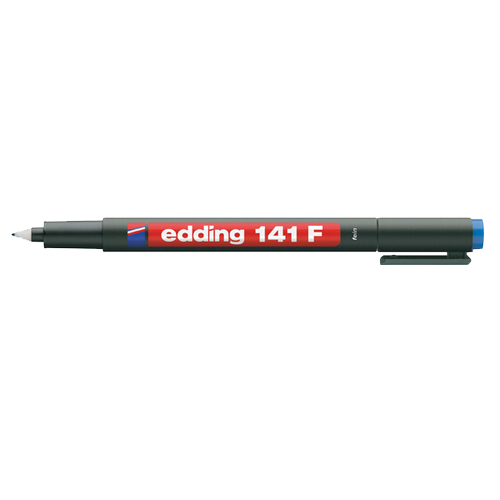 Edding Asetat Kalemi(10 adet) Permanent F Seri 0.6 MM Mavi 141F