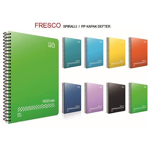 G�pta Fresco Spiralli D�z Plastik Defter A4 120 YP �izgili 4938 (12 adet)
