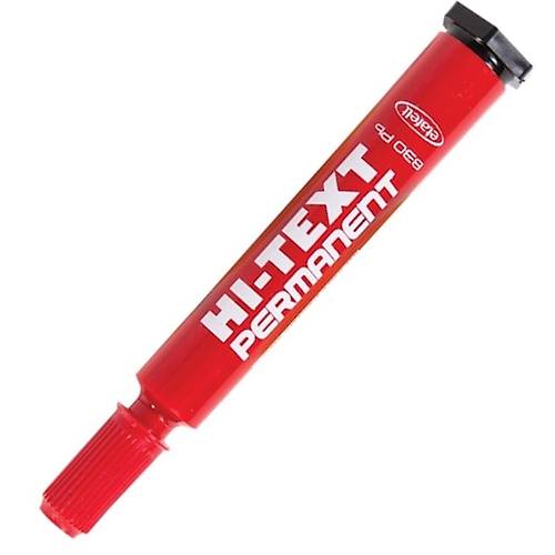 Hi-Text Markr Yuvarlak Ulu Krmz 830PB (12 adet)