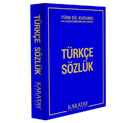 4E S�zl�k T�rk�e Ortaokul Yeni Biala Plastik Kapak 1.Hamur 512 Syf Mavi Karatay Yay�nevi