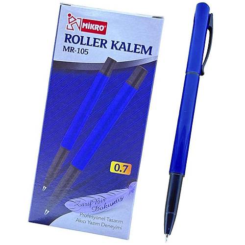 Mikro Roller Kalem Standl� Mavi 0.7 MM Mr-105