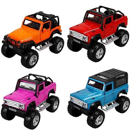 Sunman Metal Araba Safar� Jeep 13 Cm.Ses/I��k(adet fiyat�) FY80708