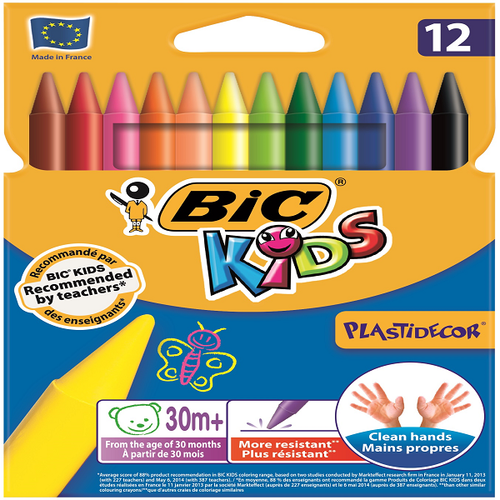 Bic Pastel Boya Plastidecor Karton Kutu 12 L� 920299