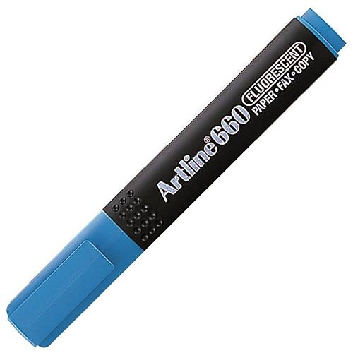 Artline Fosforlu Kalem Kesik U�:1,0-4,0 MM A��k Mavi 660