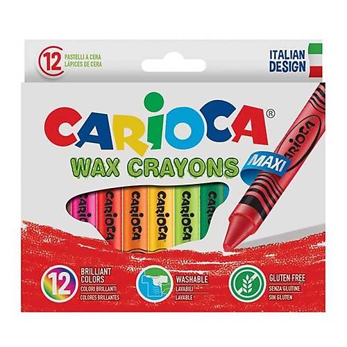 Carioca Pastel Boya Wax Max� Y�kanabilir 12 Li 42369